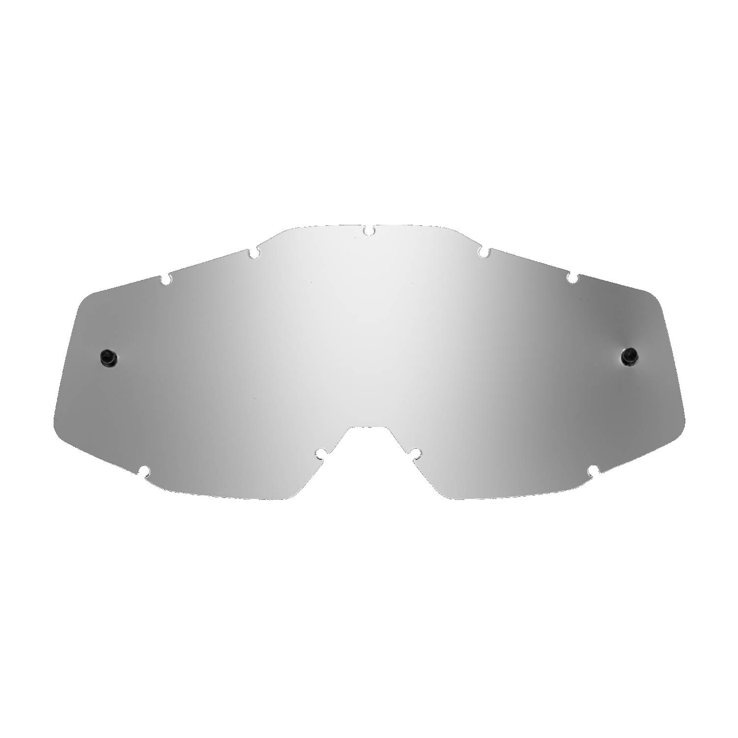 silver-toned mirrored replacement lenses for goggles compatible for FMF POWERBOMB/POWERCORE goggle