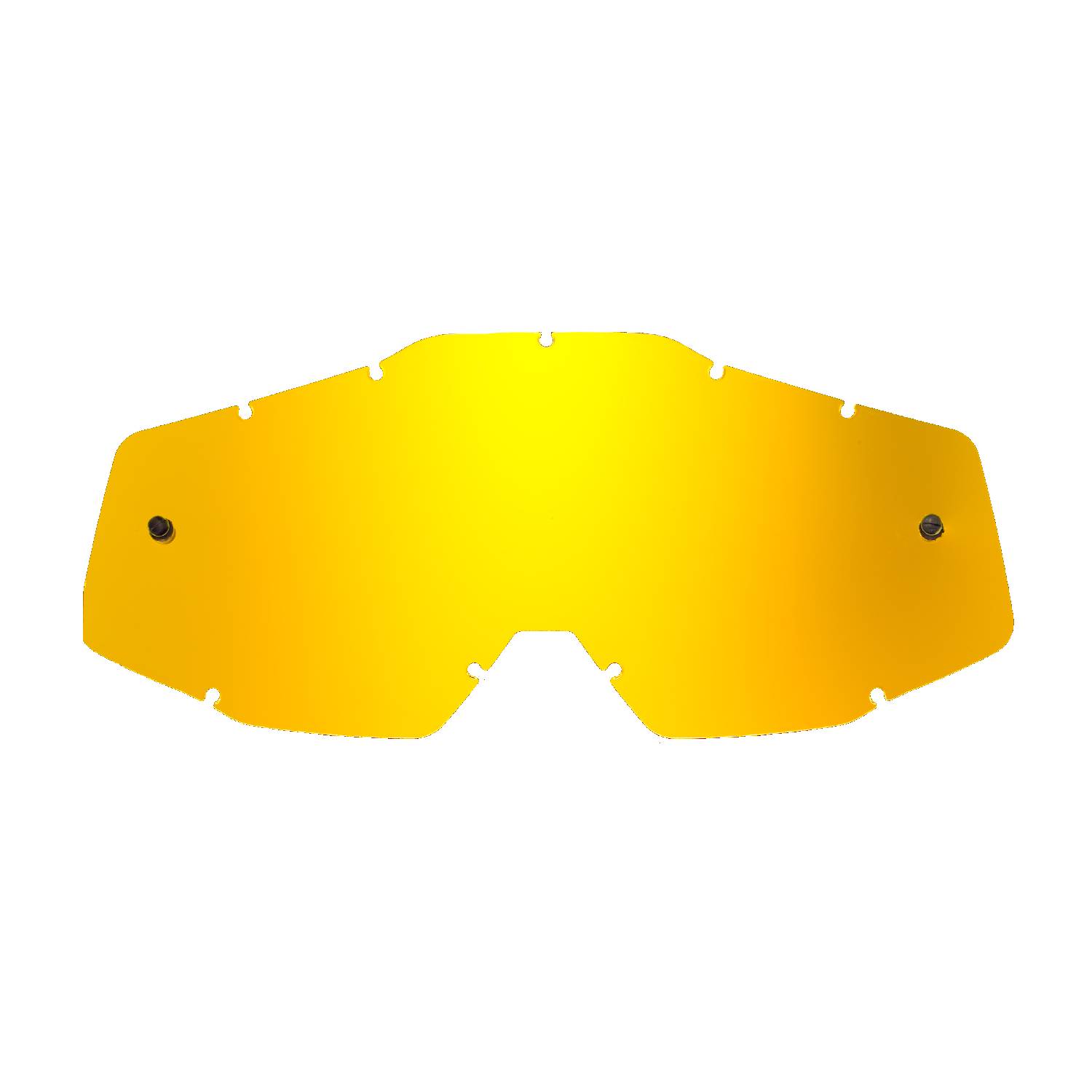 gold-toned mirrored replacement lenses for goggles compatible for 100% Racecraft / Strata / Accuri / Mercury goggle