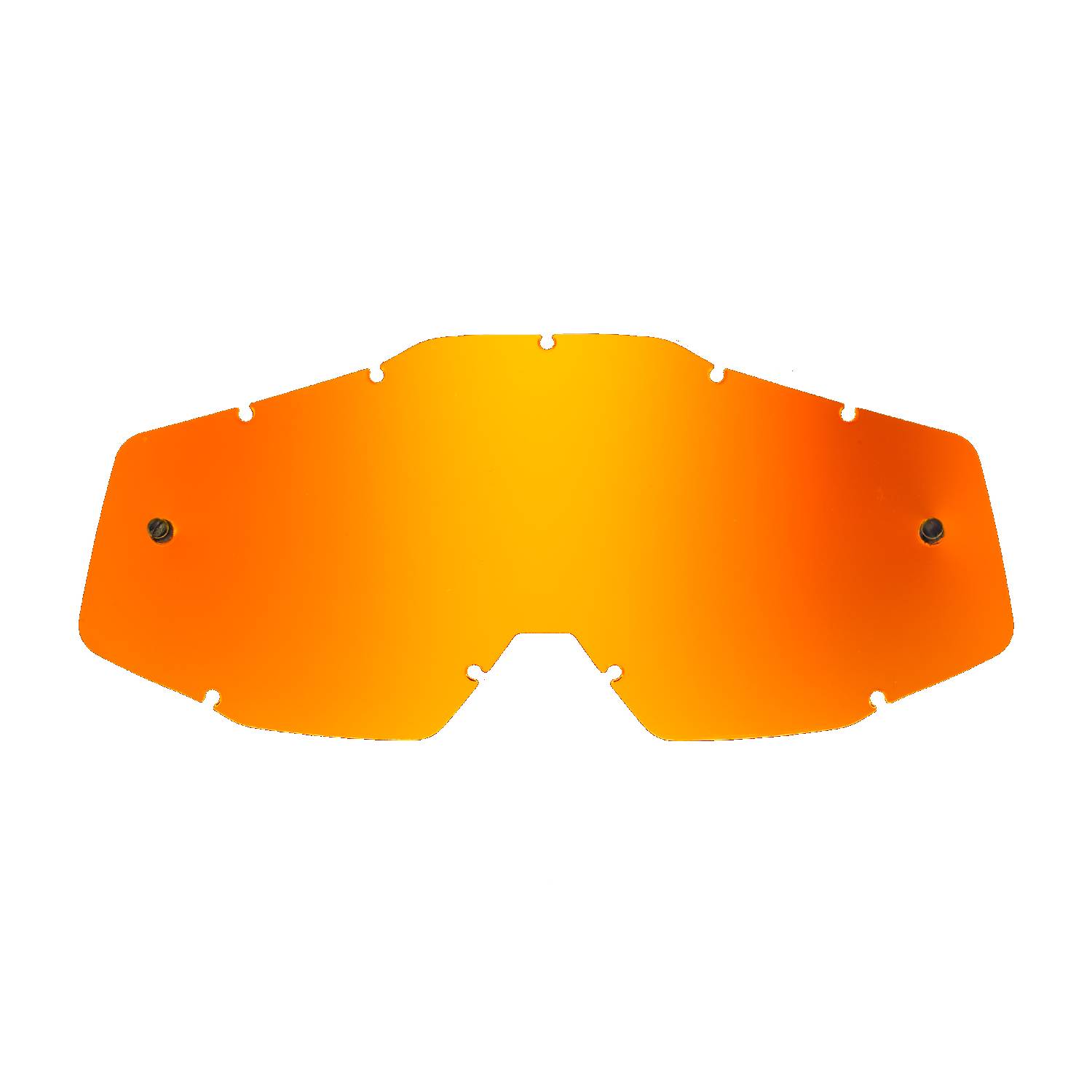 orange-toned mirrored replacement lenses for goggles compatible for 100% Racecraft / Strata / Accuri / Mercury goggle