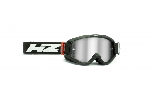 HZ maschera/occhiale motocross Total Black MX-DH-MTB