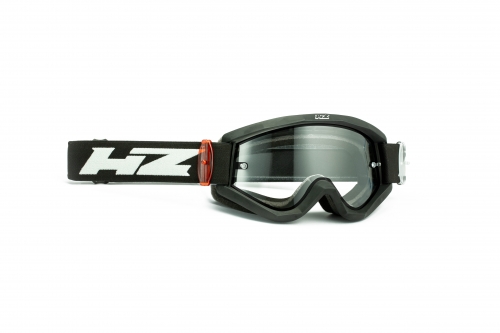 HZ MASCHERA / OCCHIALE ENDURO NERO LENTE DOPPIA TRASPARENTE