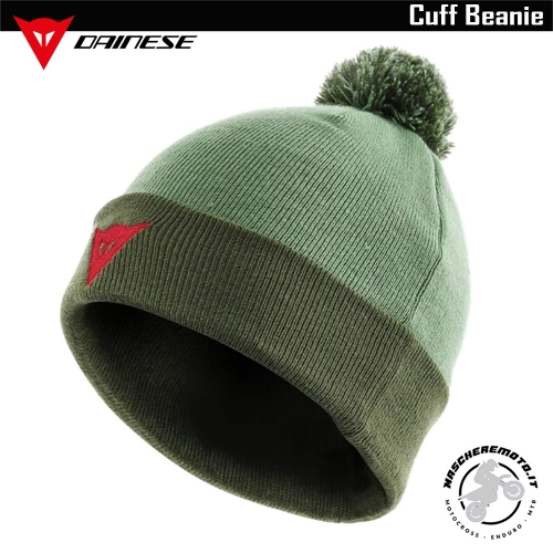 DAINESE CUFF BEANIE GREEN WINTER HAT