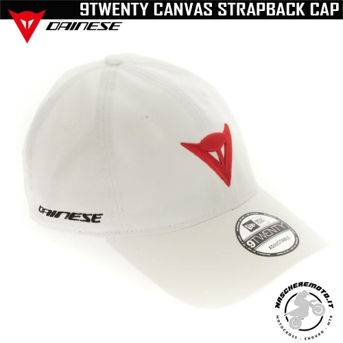 DAINESE HAT DAINESE 9TWENTY CANVAS STRAPBACK CAP WHITE