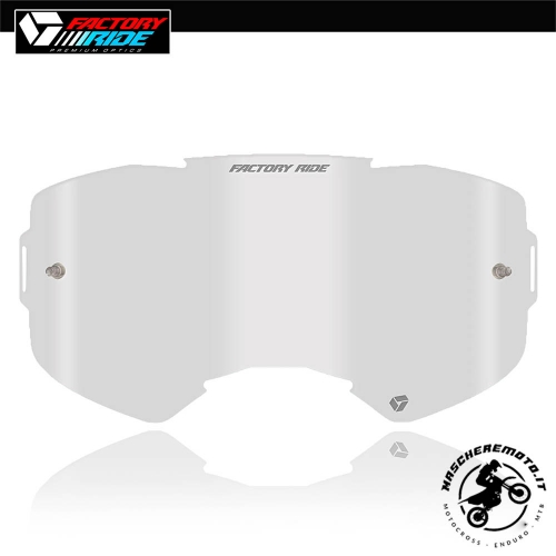 ORIGINAL TRANSPARENT REPLACEMENT LENS FOR FACTORY RIDE MX GOGGLES