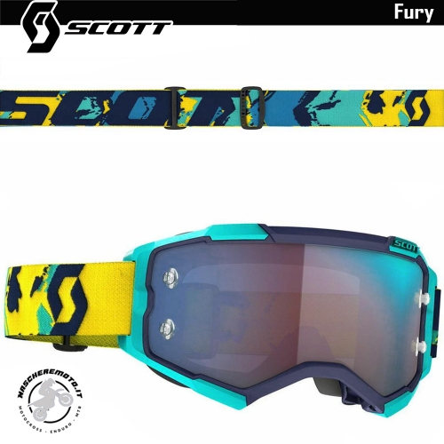 CROSS ENDURO GOGGLE SCOTT PROSPECT BLUE ORANGE BLUE MIRROR LENS