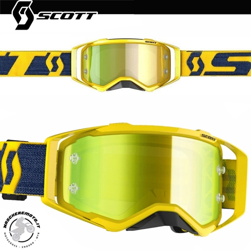 CROSS ENDURO GOGGLE SCOTT PROSPECT YELLOW GOLD MIRROR LENS