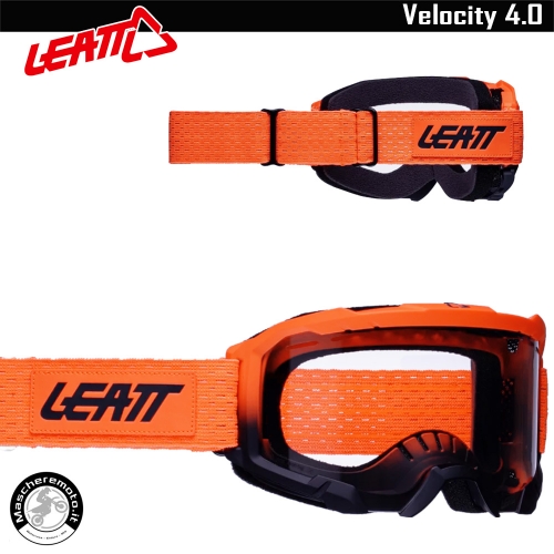 LEATT VELOCITY 4.0 CORAL MTB MASK CLEAR LENS 83%