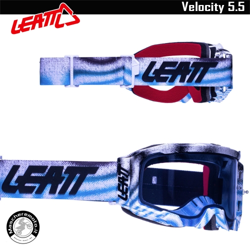 CROSS ENDURO MTB GOGGLE LEATT VELOCITY 5.5 BLUE BLUE LENS 70%