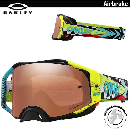 MOTOCROSS ENDURO GOGGLE OAKLEY AIRBRAKE MX HERLINGS SIG PRIZM BLACK IRIDIUM LENS