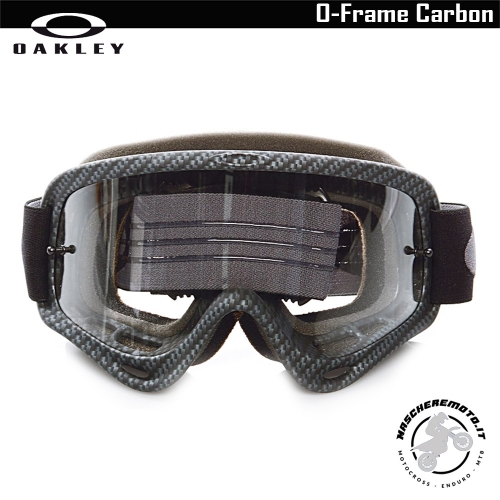 MOTOCROSS ENDURO GOGGLE OAKLEY O-FRAME CARBON CLEAR LENS