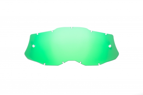 Lente di ricambio verde specchiato compatibile per occhiale/maschera 100% RACECRAFT 2 / STRATA 2 / ACCURI 2 / MERCURY 2