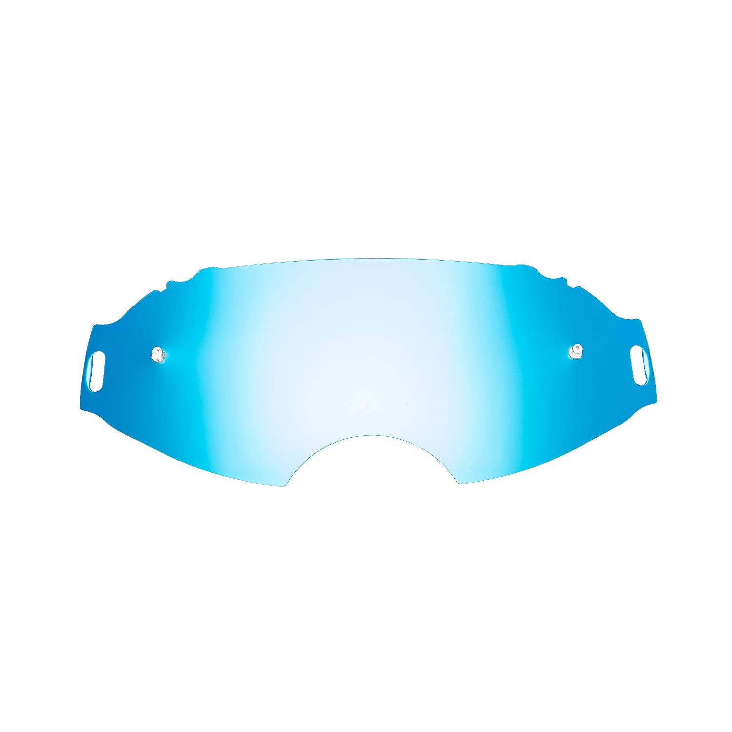 Flat blue mirror replacement lens, compatible with Oakley Airbrake goggle