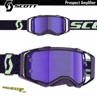 MASCHERA CROSS ENDURO SCOTT PROSPECT AMPLIFIER DARK PURPLE MINT GREEN LENTE A SPECCHIO BLU