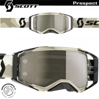 MASCHERA CROSS ENDURO SCOTT PROSPECT CAMO BEIGE BLACK LENTE A SPECCHIO SILVER