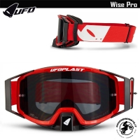 MASCHERA CROSS ENDURO UFO WISE PRO ROSSO LENTE SCURA