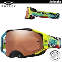 MASCHERA MOTOCROSS ENDURO OAKLEY AIRBRAKE MX HERLINGS SIG LENTE PRIZM BLACK IRIDIUM