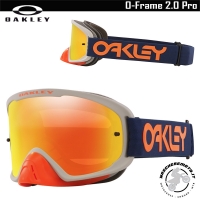 MASCHERA MOTOCROSS ENDURO OAKLEY O-FRAME 2.0 MX PRO FACTORY PILOT RB LENTE SOECCHIO