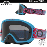 MASCHERA CROSS ENDURO OAKLEY O-FRAME 2.0 PRO MX MOTION BLUE LENTE SCURA